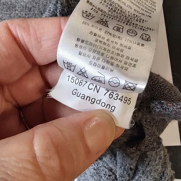 Burton Knit Hooded Zip Up Sweater Jacket In Gray Size Medium - Picture 7 of 7